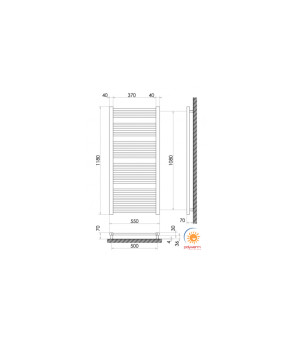 Радіатор опалення для ванної кімнати Polywarm WR25/55