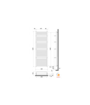 Радіатор опалення для ванної кімнати Polywarm WD36/55