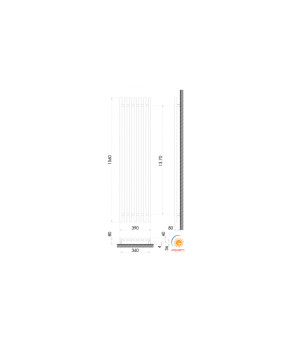 Дизайн радіатор Polywarm Sorbonne