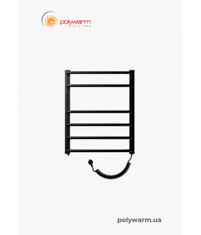 Електрична рушникосушка сухого типу Polywarm  EU6/45 чорна