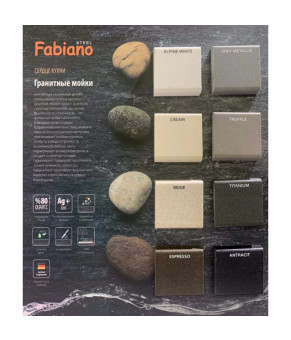 Кухонная мойка Fabiano Classic 86x50 XL Antracit (New) 8221.301.1438