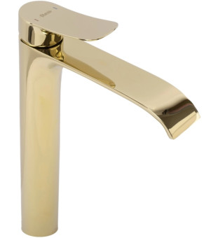 Смеситель для умывальника Rea Dart gold высокий (REA-B5651)