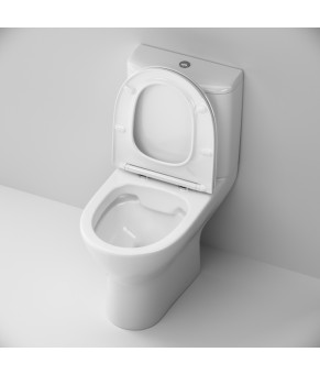 Унитаз-компакт без ободка с сиденьем микролифт Damixa DX36C8601SC Scandinavian Pure