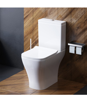 Унитаз-компакт безободковый с сиденьем микролифт Damixa DX78C8600SC Titan