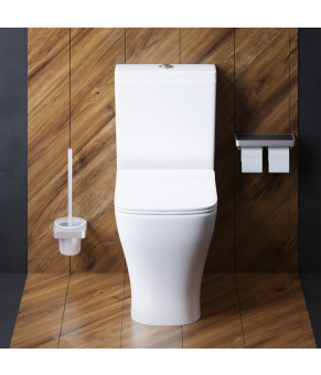 Унитаз-компакт безободковый с сиденьем микролифт Damixa DX78C8600SC Titan