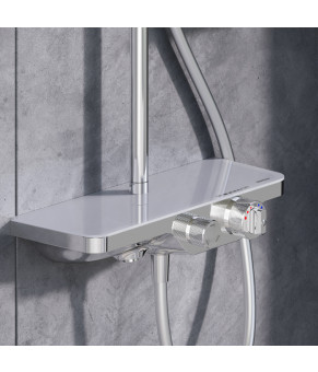 Душова система з термостатом змішувачем-полицею Damixa 947760000 Apollo