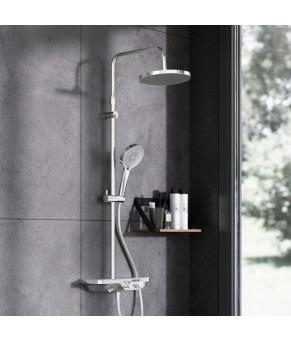 Душова система з термостатом змішувачем-полицею Damixa 947760000 Apollo