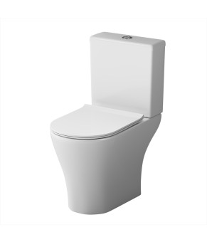 Унитаз-компакт безободковый с сиденьем микролифт Damixa DX86C8600SC Sirius