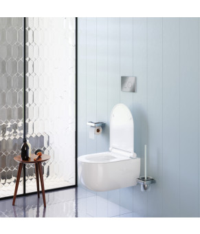 Унитаз подвесной безободковый с сидением микролифт Damixa DX36C1701SC Scandinavian Pure