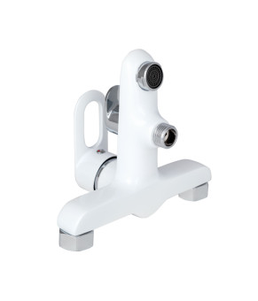 Смеситель для ванны Lidz Latwa 006 с душовым гарнитуром White (LDLAT006WHI45424)