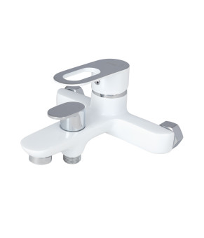 Смеситель для ванны Lidz Latwa 006 с душовым гарнитуром White (LDLAT006WHI45424)