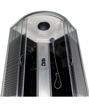 Гидромассажный бокс Vivia 95 BF JK Black Line 90х90х217 высокий поддон ( А0056091 )