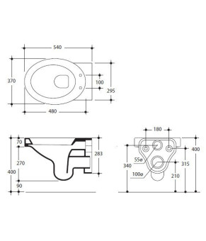 Унитаз Kerasan Cento Ovale 3515