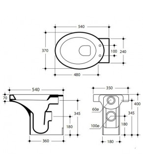 Унитаз Kerasan Cento Ovale 3516