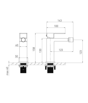 Смеситель Volle PARDO cepillado oro 1548.020115