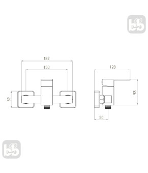 Змішувач для душу Volle PARDO cromo 1548.100101