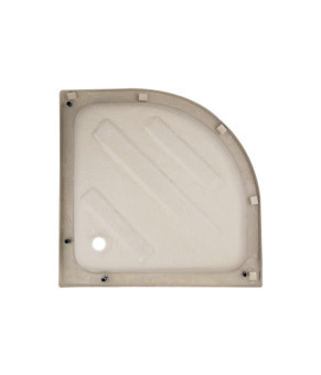 Душова кабіна Latwa SC90x90.SAT.MID.FR полукругла, скло Frost 4 мм + Душовий піддон KAPIELKA ST90x90x26 (SD00050781)