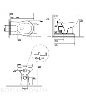 Унитаз Kerasan Retro 1016
