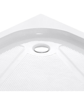 Душовий піддон Dusel D202R четверть круга 80х80х15 (720281)