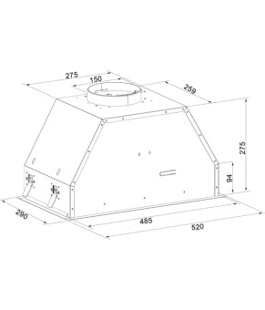 Витяжка Fabiano BoxPro 52 Silent Inox 8104.402.1641