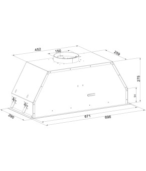 Витяжка Fabiano BoxPro 70 Silent Inox 8104.402.1642