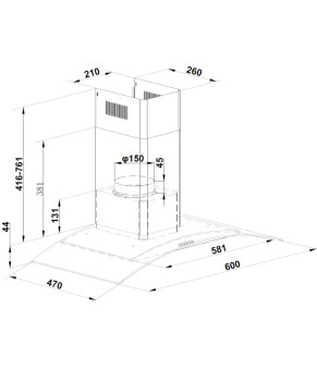 Витяжка Fabiano Arco 60 Inox 8105.402.1647