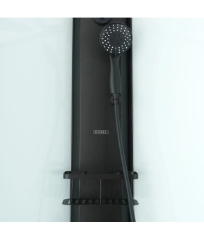 Душевой бокс DUSEL AVENUE Black Matt 950x950x2100 стекло прозрачное, без крыши (558004)