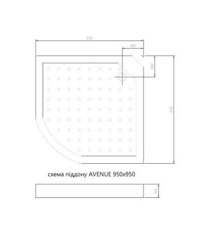 Душевой бокс DUSEL AVENUE Black Matt 950x950x2100 стекло прозрачное, без крыши (558004)