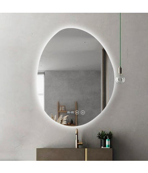 Зеркало DUSEL LED DE-M1014 75смх100см сенсорное включение + подогрев + часы/темп