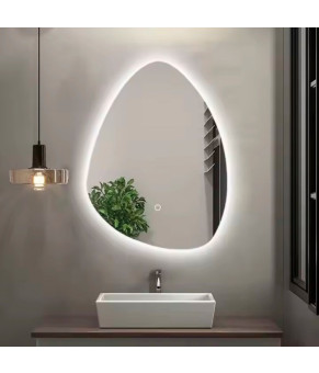 Зеркало DUSEL LED DE-M1014 75смх100см сенсорное включение + подогрев + часы/темп