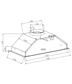 Вытяжка Interline SMART S IX A/60/T