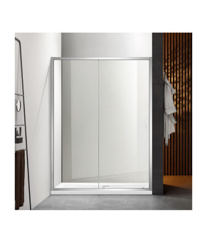 Душевая дверь в нишу Dusel FA-517 раздвижная, стекло прозрачное, 100х195 451710