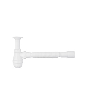 Сифон для раковини Agua TB06 1 1/4''х40/50 мм  з литим випуском