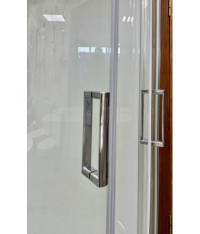 Душевой бокс Veronis BN-4-120 White Chrome L Ліва 120х80х215 см (VE-BN4120WHITELCHR)