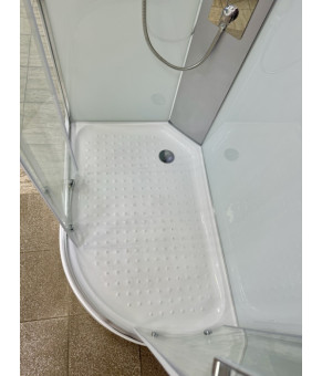 Душевой бокс Veronis BN-4-120 White Chrome L Ліва 120х80х215 см (VE-BN4120WHITELCHR)