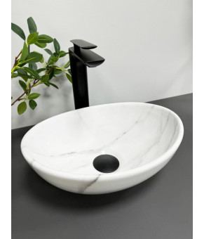 Умывальник (раковина) VBI PARMA S MARBLE NATURE GLOSSY накладной
