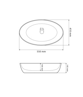 Умывальник (раковина) VBI UDINE MARBLE BLUE MATT накладной