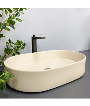 Умывальник (раковина) VBI VERONA 70 BEIGE MATT накладной