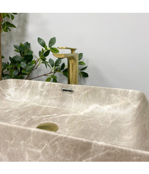 Умывальник (раковина) VBI ARABBA M BEIGE STONE MATT накладной