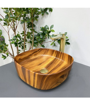 Умывальник (раковина) VBI AREZZO WOOD MATT накладной