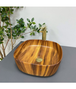Умывальник (раковина) VBI AREZZO WOOD MATT накладной
