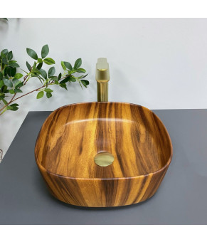 Умывальник (раковина) VBI AREZZO WOOD MATT накладной