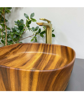 Умывальник (раковина) VBI AREZZO WOOD MATT накладной