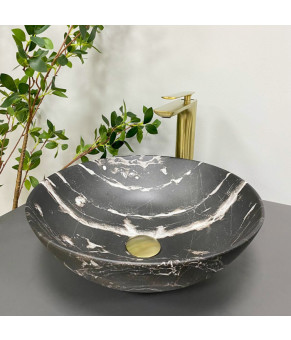 Умывальник (раковина) VBI AMALFI BLACK ONYX MATT накладной