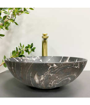 Умывальник (раковина) VBI AMALFI BLACK ONYX MATT накладной