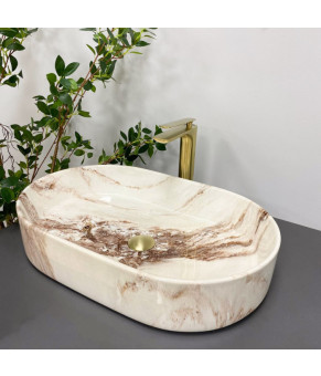 Умывальник (раковина) VBI VERONA 60 ONYX GLOSSY накладной