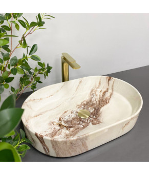 Умывальник (раковина) VBI VERONA 60 ONYX GLOSSY накладной