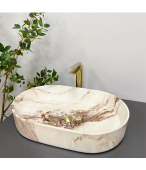 Умывальник (раковина) VBI VERONA 60 ONYX GLOSSY накладной