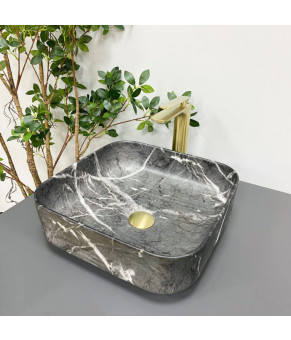 Умывальник (раковина) VBI ALGHERO BLACK ONYX MATT накладной