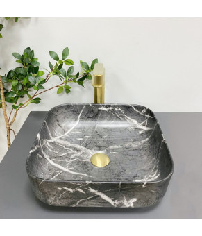 Умывальник (раковина) VBI ALGHERO BLACK ONYX MATT накладной